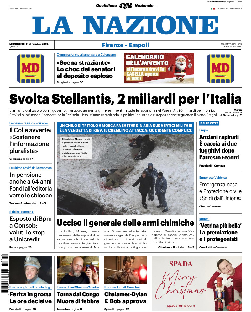 Prima-pagina-la nazione-edizione-di-oggi-20241218